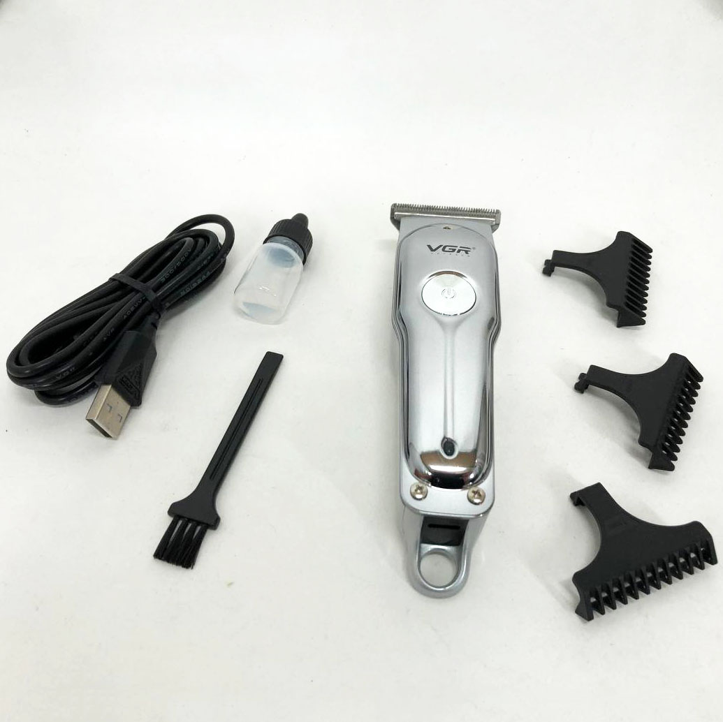 Машинка для стрижки VGR V-071 — акумуляторна безшумна з T-подібним лезом — изображение 19