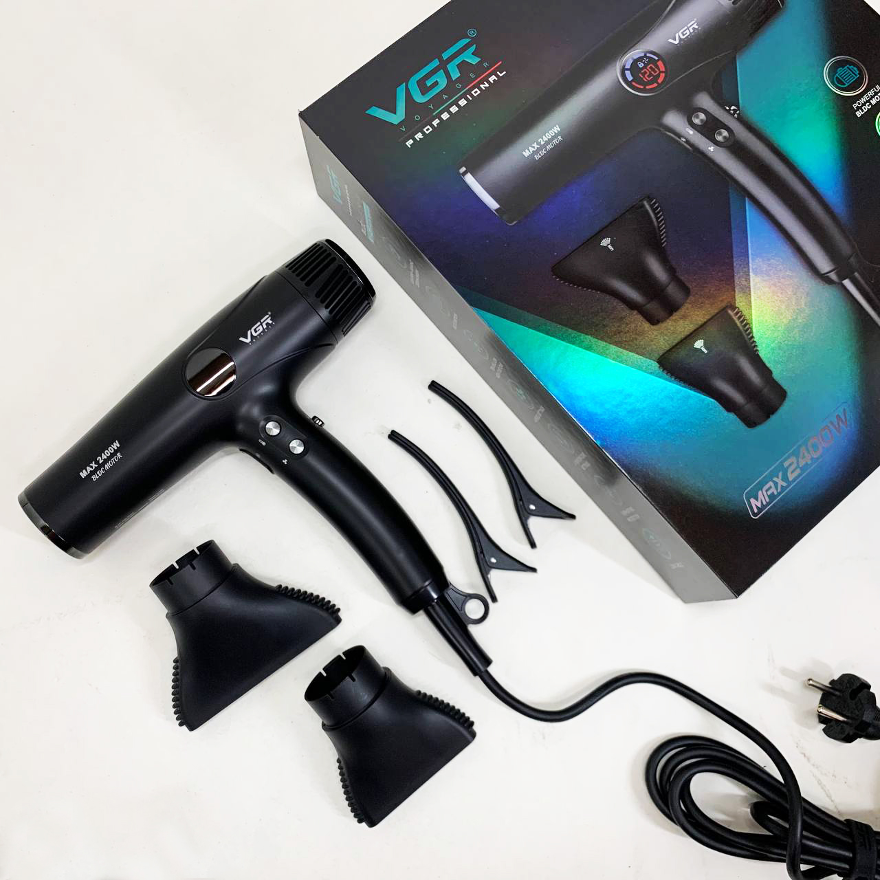 Фен VGR V-469 2400Вт — BLDC 110000 об/хв, 4 режими — изображение 8