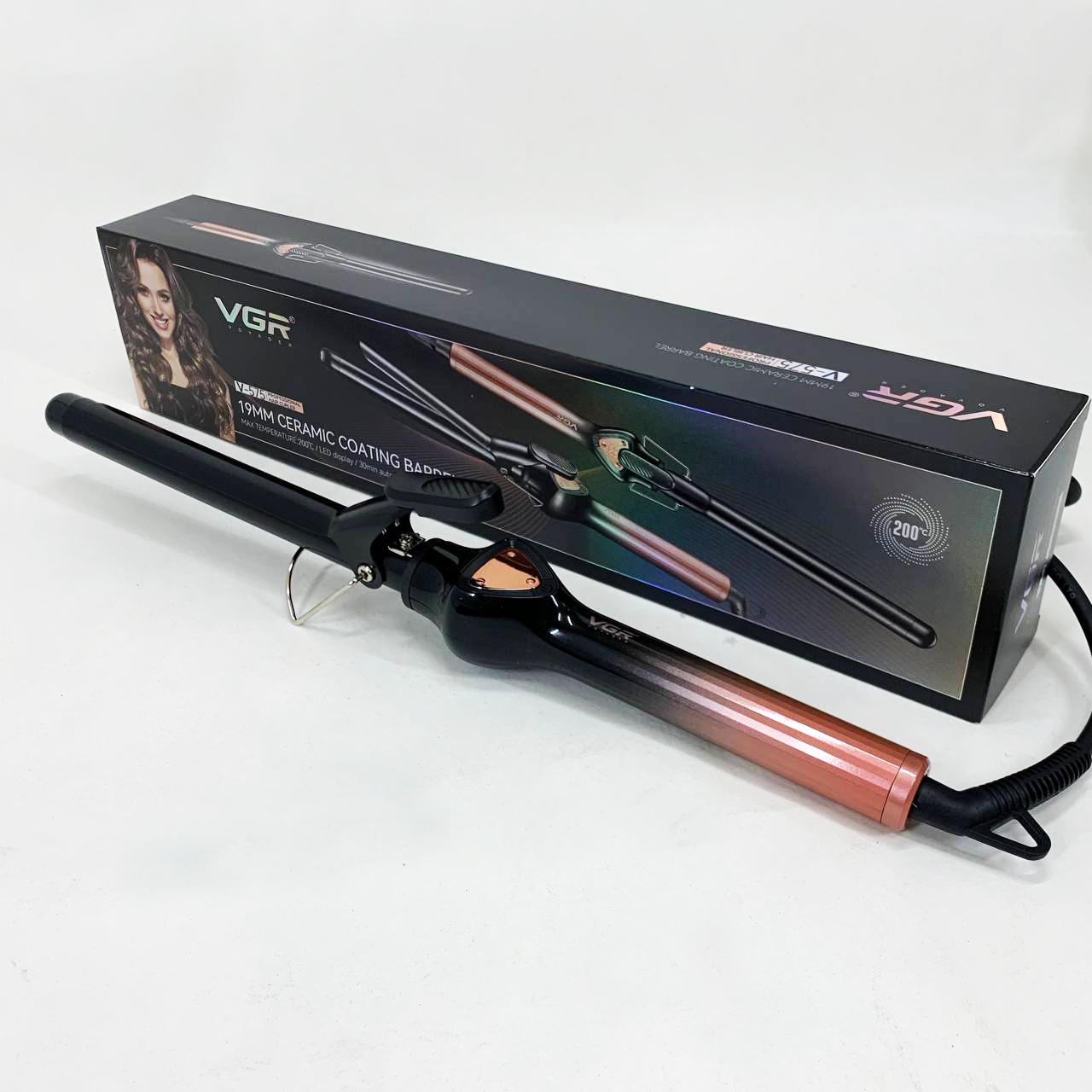 Плойка VGR V-575 ORANGE — керамічна, швидкий нагрів