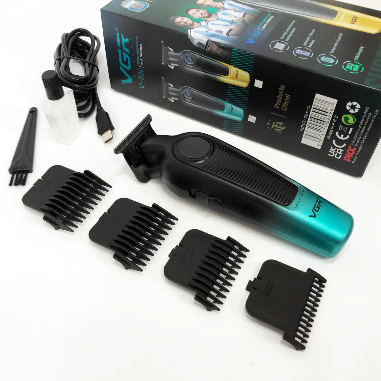 Тример VGR V-996 — до 5 год роботи, LED-дисплей, DLC-лезо — изображение 2