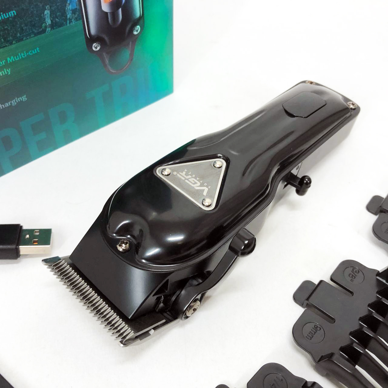 Машинка для стрижки VGR V-051 — до 300 хв роботи, DLC-лезвія, USB-C — изображение 12