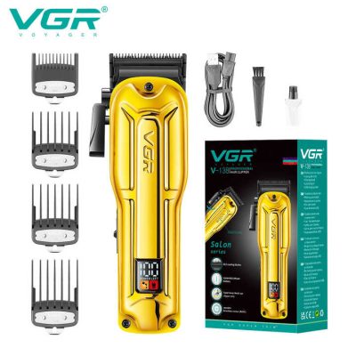 Машинка для стрижки VGR V-138 GOLD — безщітковий BLDC мотор, до 180 хв роботи
