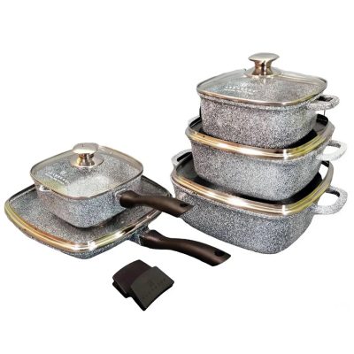 Набір посуду EDENBERG EB-3989 з гранітним антипригарним покриттям 10 предметів