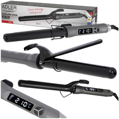 Плойка Adler AD 2114 Gray — кераміка та ЖК-дисплей