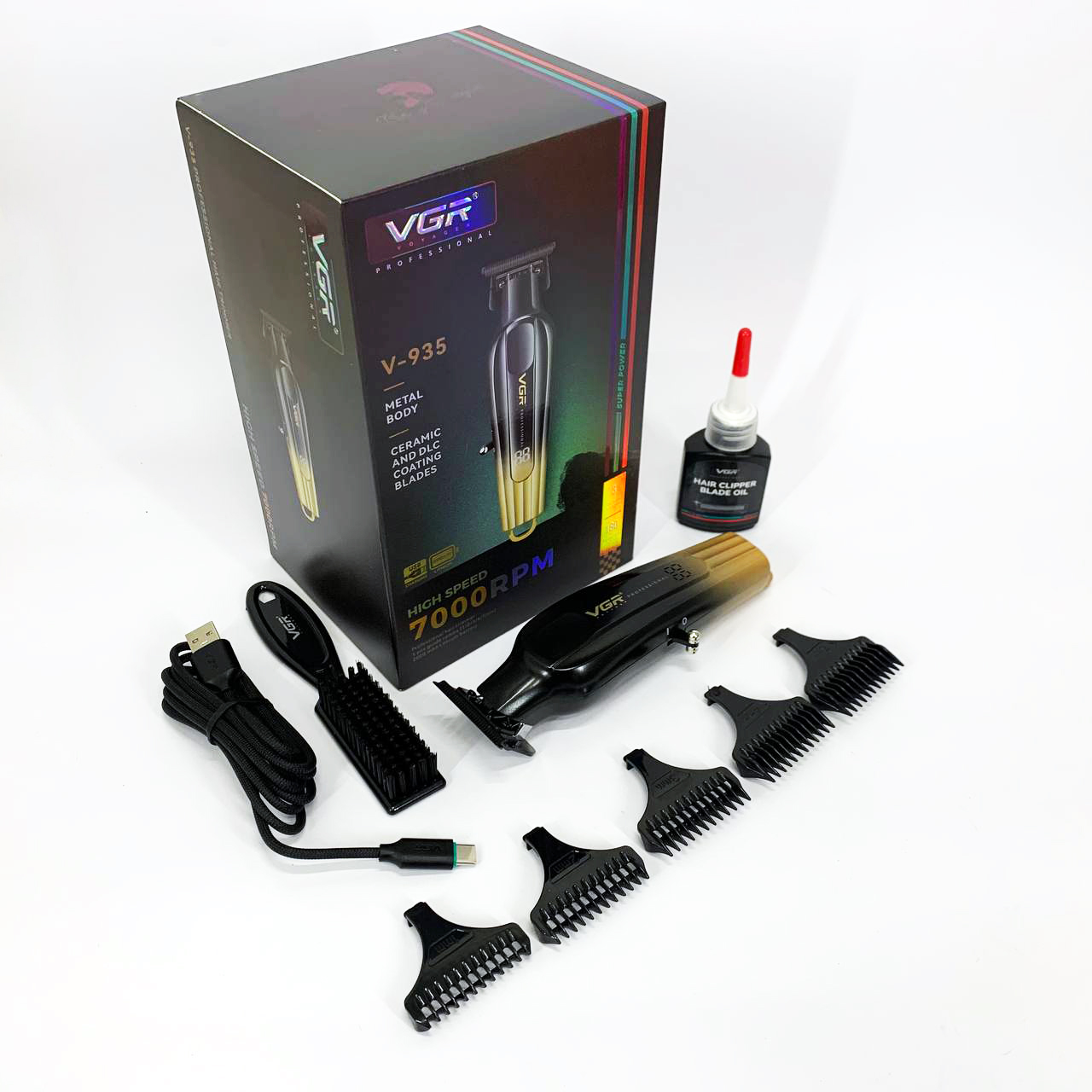 Тример VGR V-935 GOLD — DLC-лезо, 180 хв автономної роботи — изображение 4