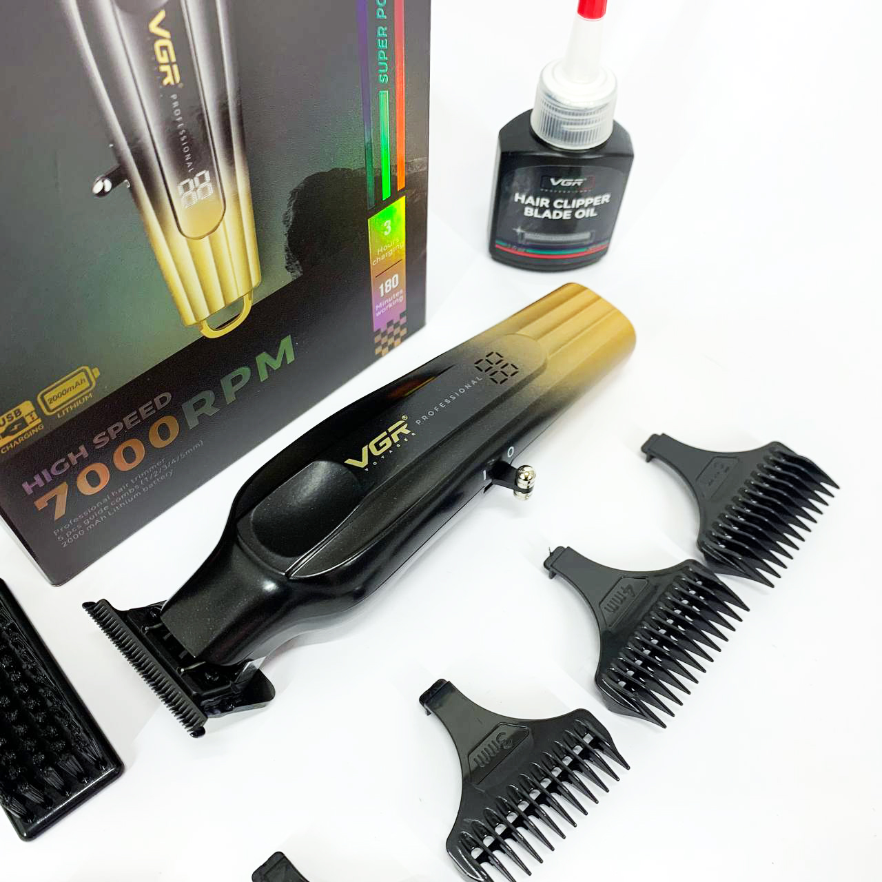 Тример VGR V-935 GOLD — DLC-лезо, 180 хв автономної роботи — изображение 6