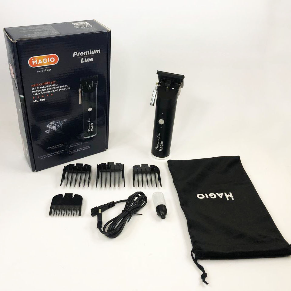 Машинка для стрижки MAGIO MG-186 — алмазоподібне покриття, тихий мотор — изображение 6