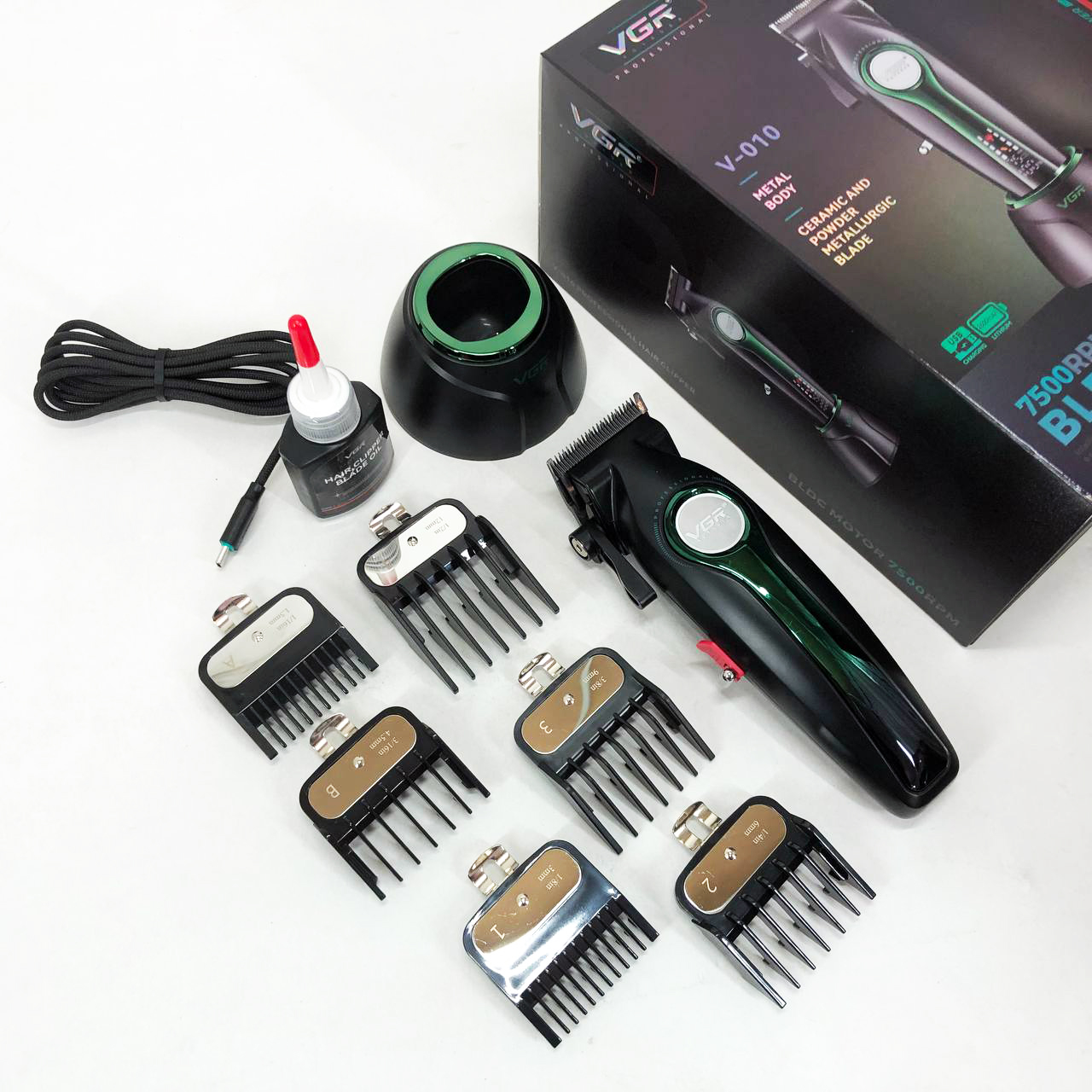 Машинка для стрижки VGR V-010 Professional Metal — до 250 хв автономної роботи — изображение 2