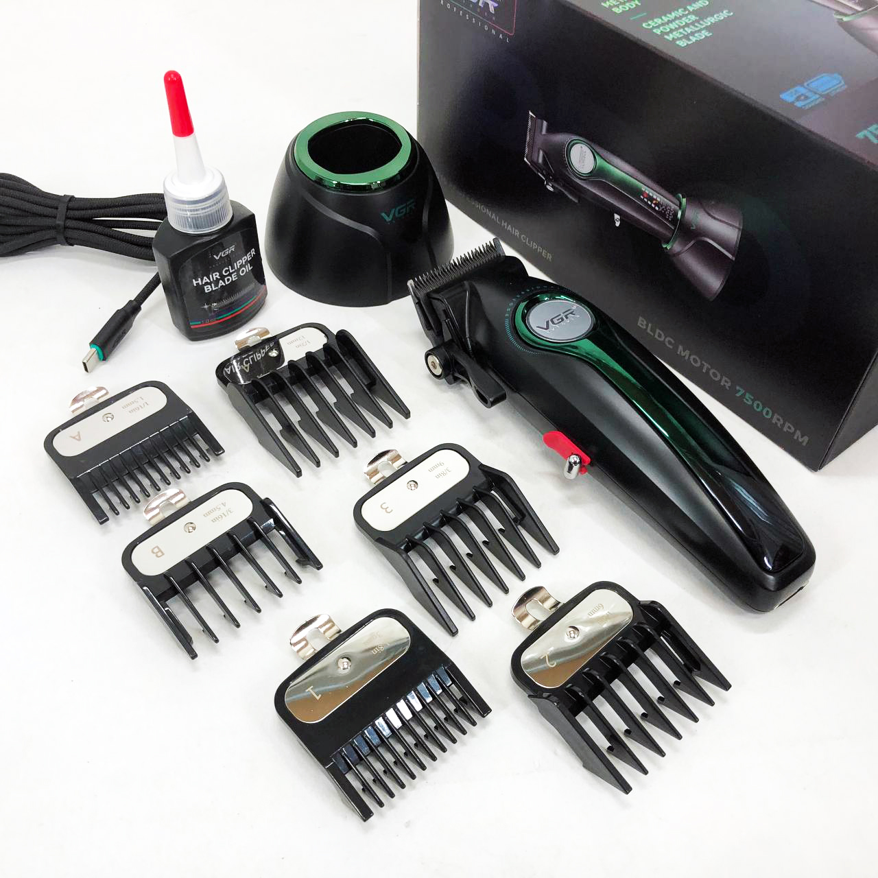 Машинка для стрижки VGR V-010 Professional Metal — до 250 хв автономної роботи — изображение 11