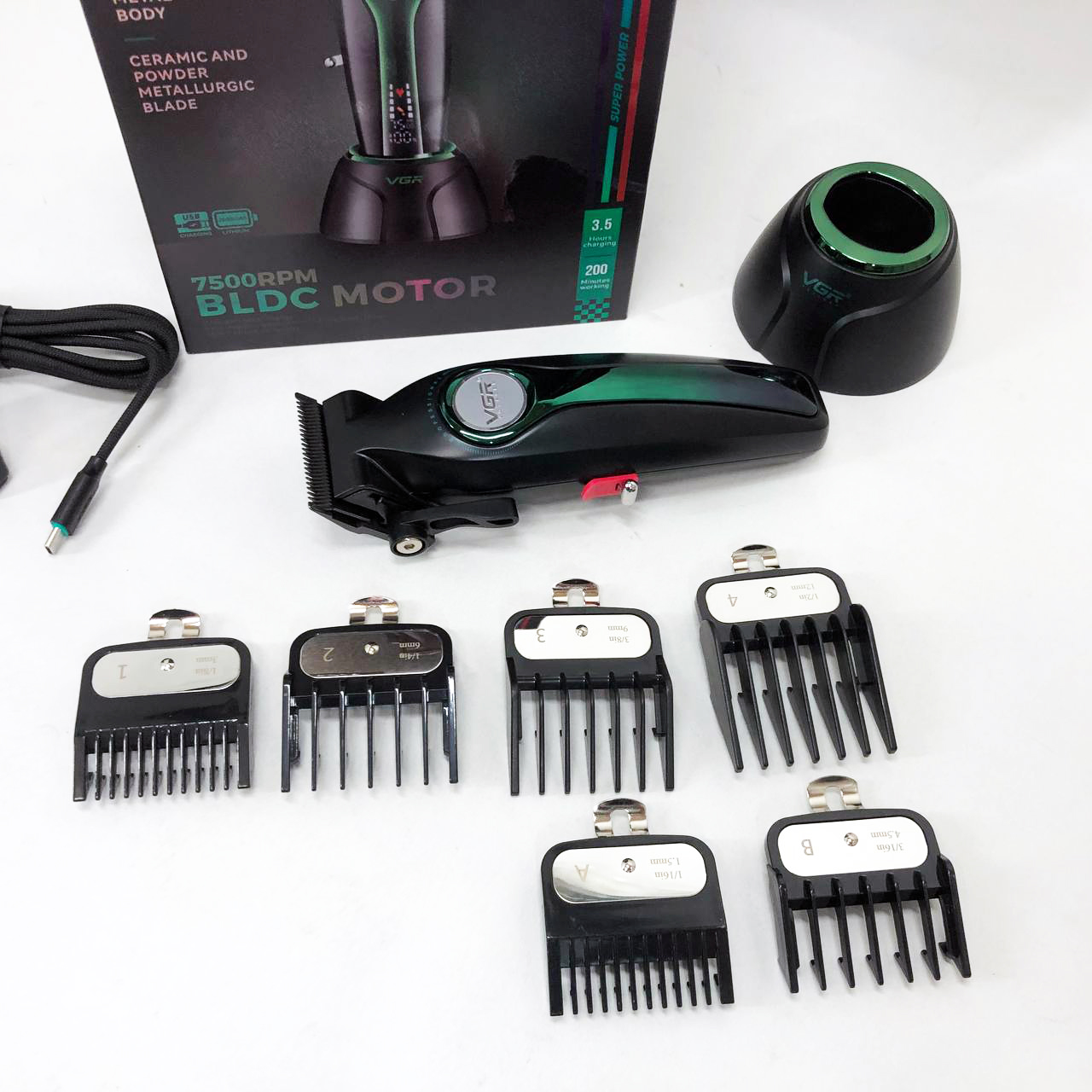 Машинка для стрижки VGR V-010 Professional Metal — до 250 хв автономної роботи — изображение 23