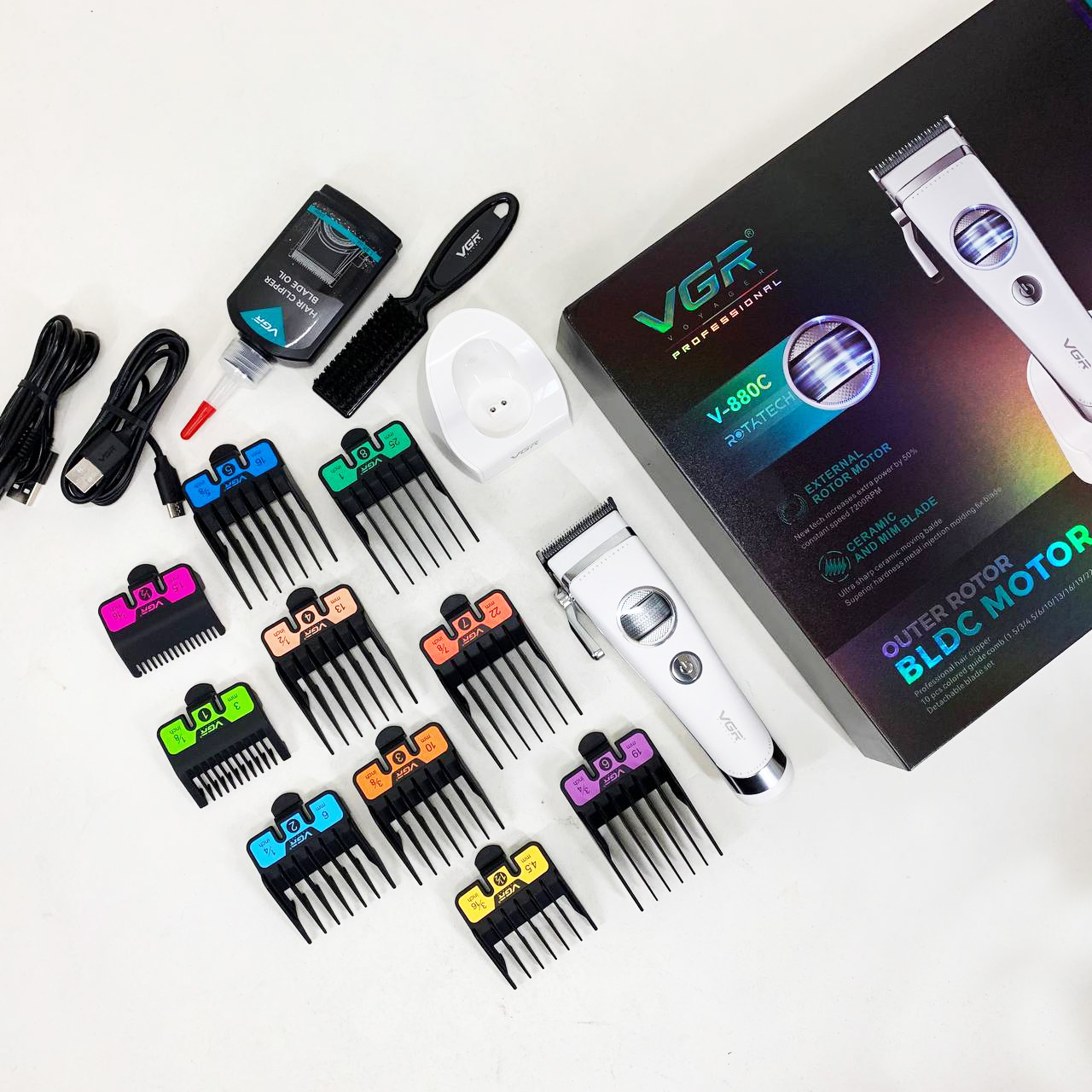 Машинка для стрижки VGR V-880C — акумуляторна, до 150 хв автономії — изображение 12