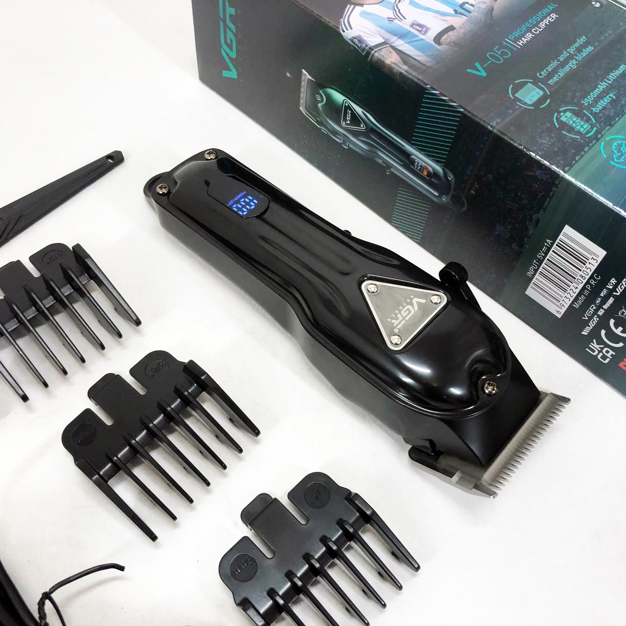 Машинка для стрижки VGR V-051 — до 300 хв роботи, DLC-лезвія, USB-C — изображение 16