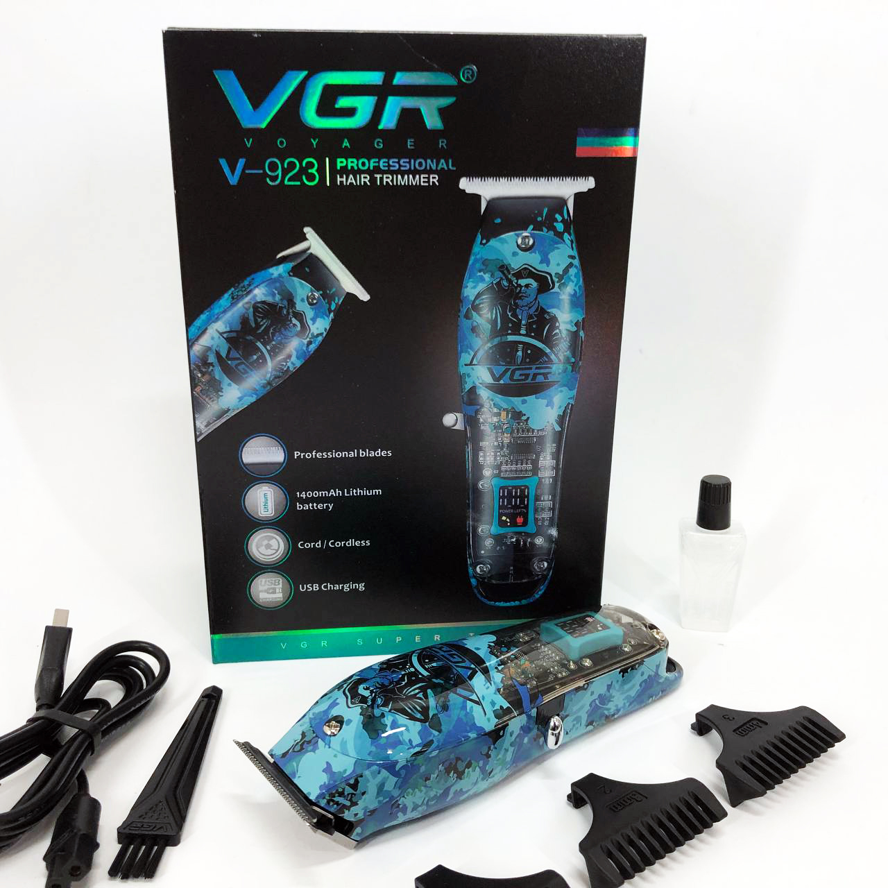 Тример VGR V-923 — акумуляторний, Т-лезо 40 мм, LED-індикатор — изображение 18