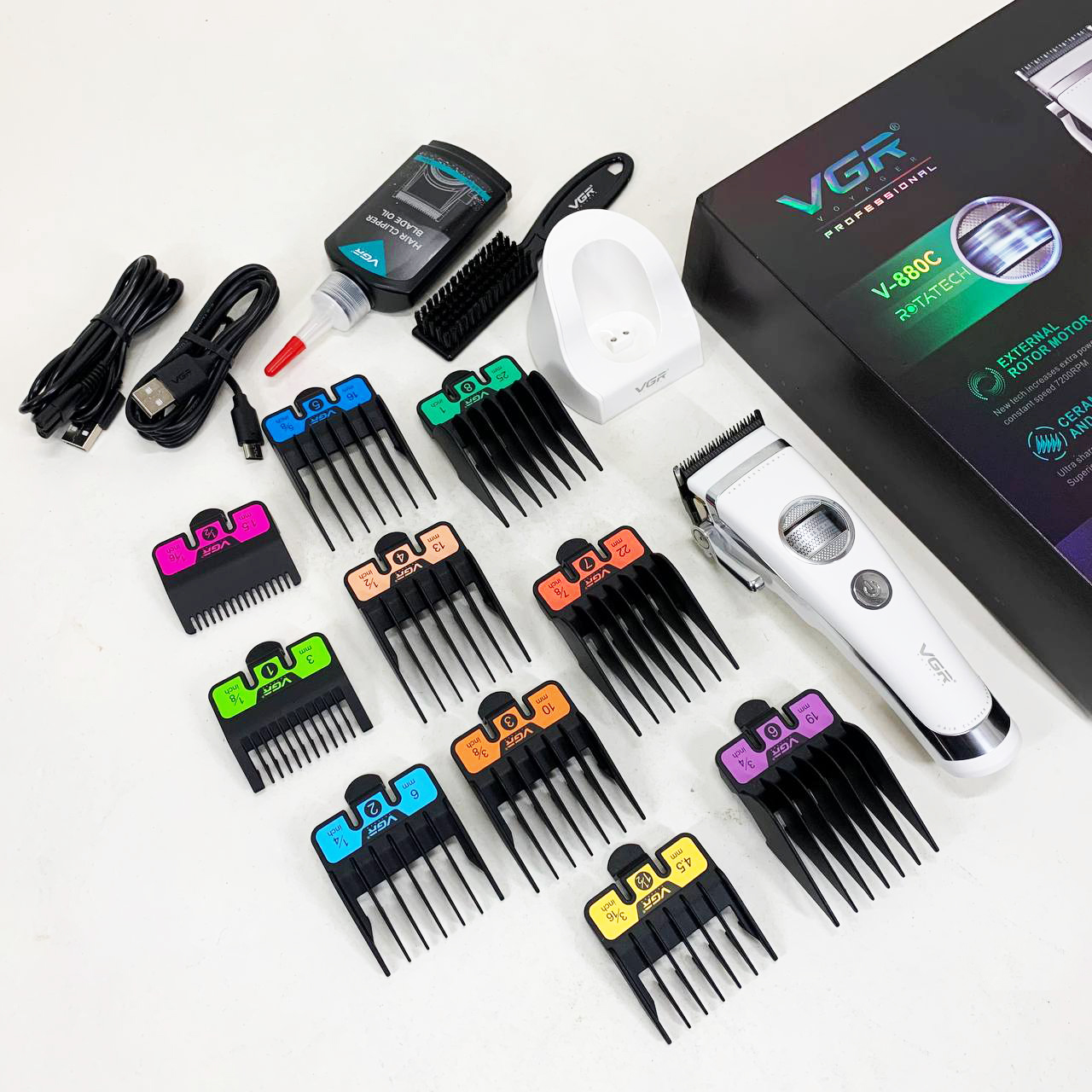 Машинка для стрижки VGR V-880C — акумуляторна, до 150 хв автономії — изображение 11