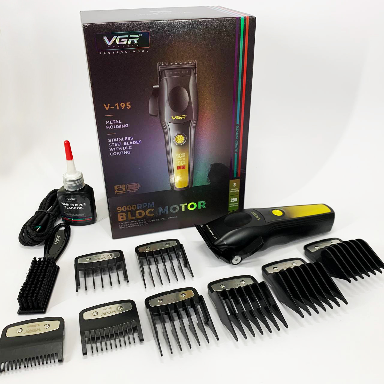 Машинка для стрижки VGR V-195 — до 250 хв автономії — изображение 12