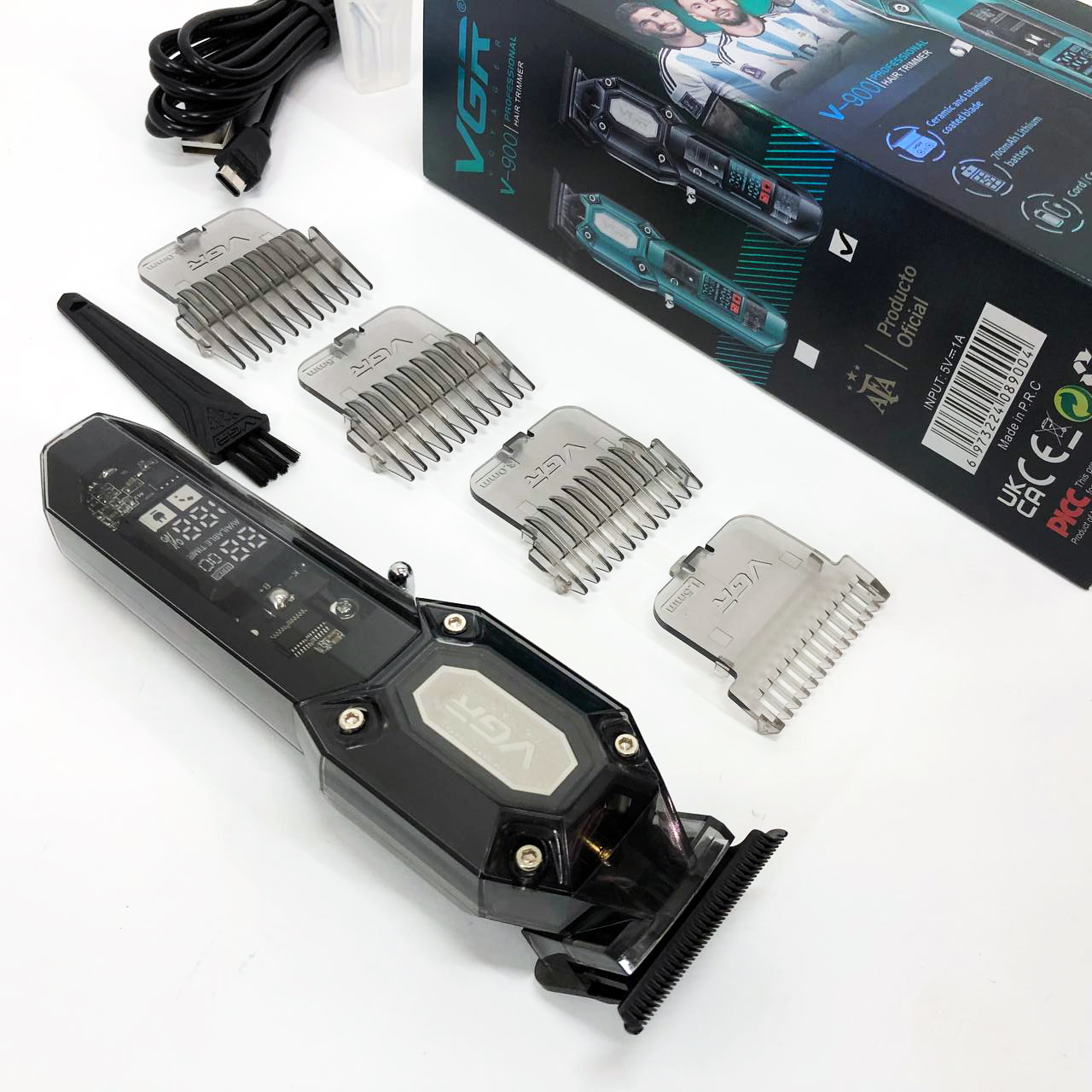 Машинка для стрижки VGR V-900 — бездротова з дисплеєм — изображение 15