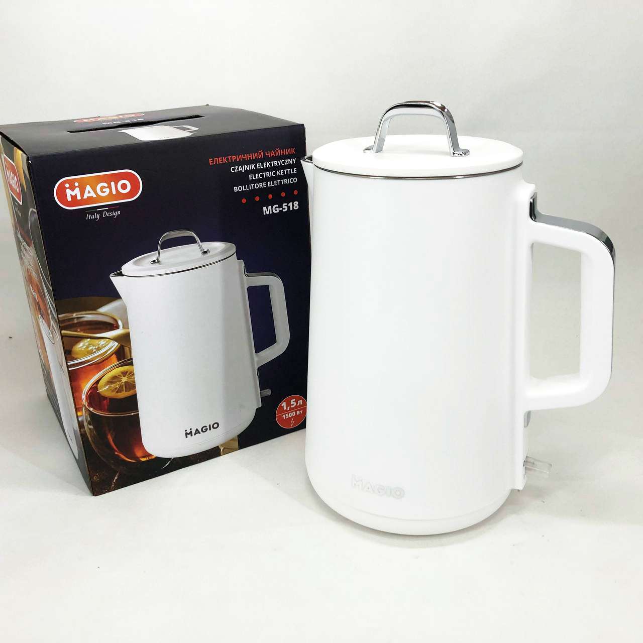 Електрочайник-термос MAGIO MG-518, 1,5 л, 1500Вт