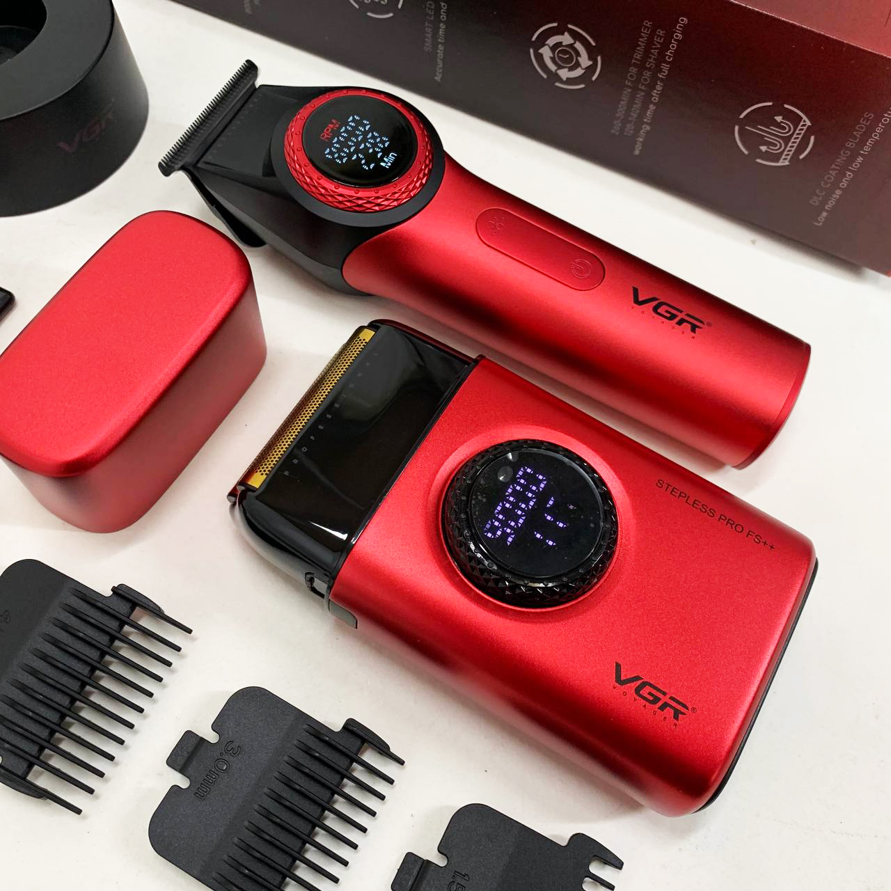 Набір VGR V-977 & V-377 — 2 в 1, DLC-лезо і до 300 хв роботи — изображение 8