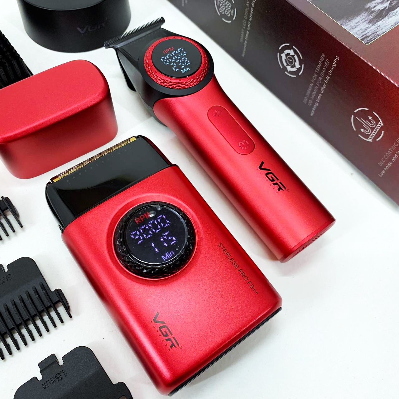 Набір VGR V-977 & V-377 — 2 в 1, DLC-лезо і до 300 хв роботи — изображение 10