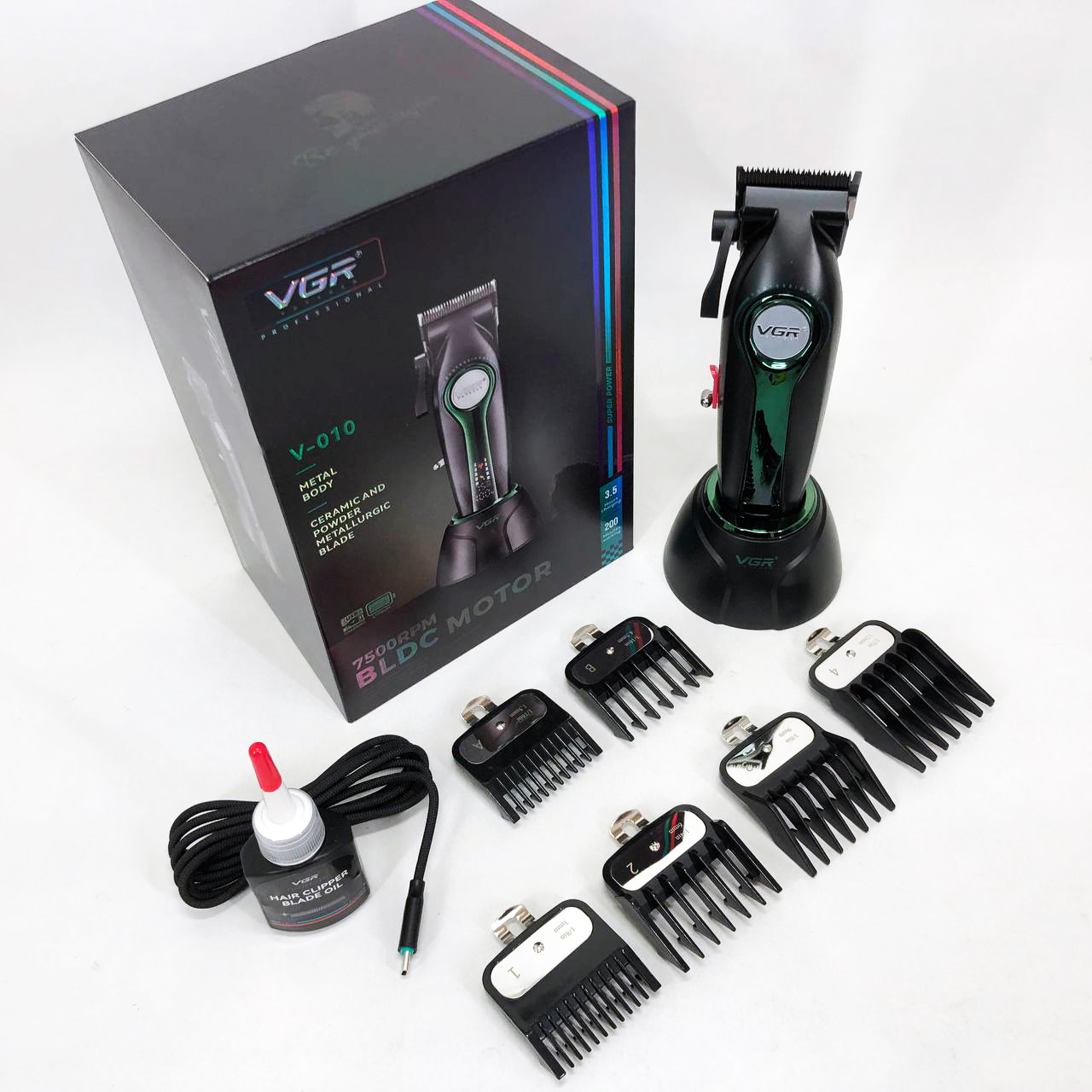 Машинка для стрижки VGR V-010 Professional Metal — до 250 хв автономної роботи — изображение 3