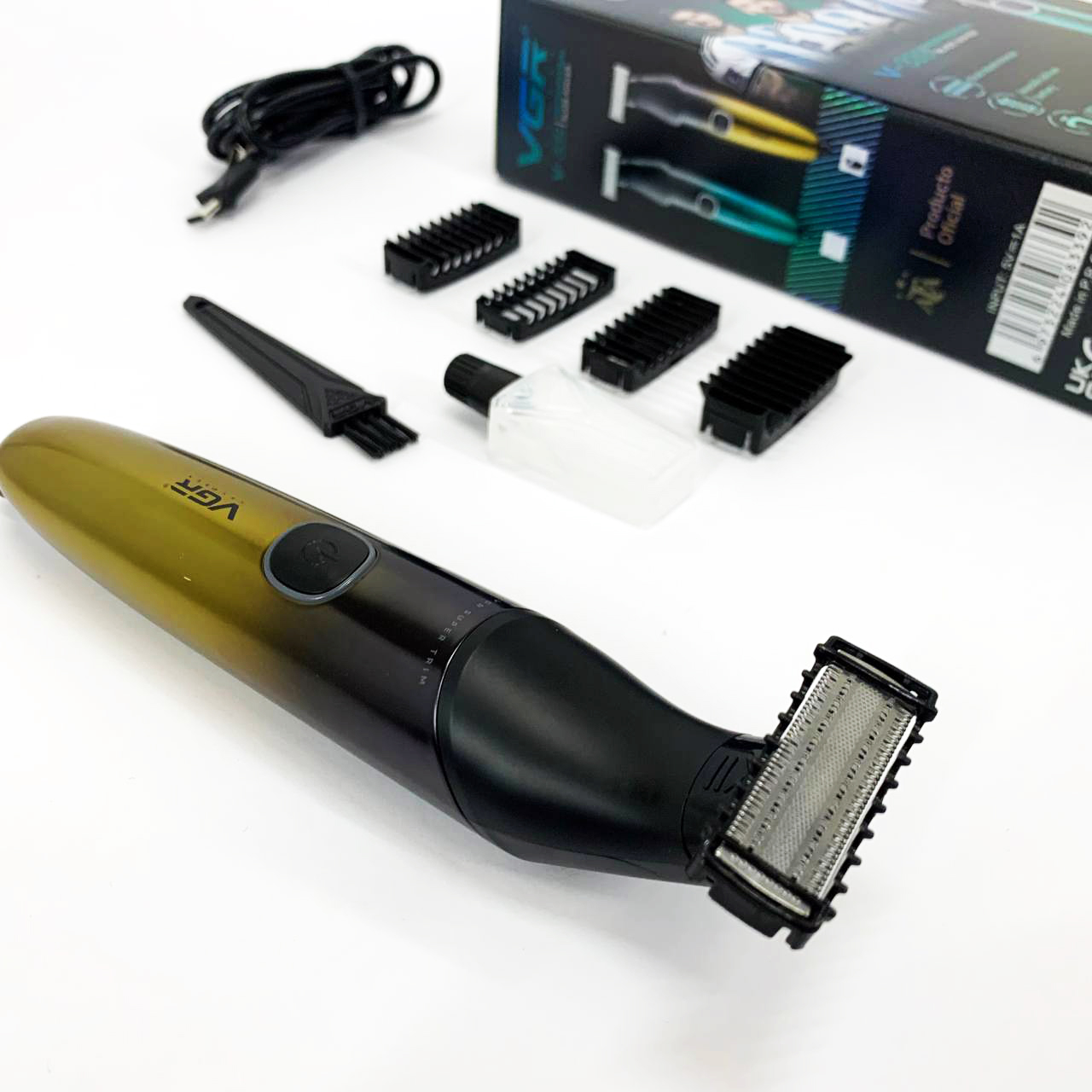 Бритва-триммер для стрижки бороди та вусів VGR V-339 GOLD — изображение 4