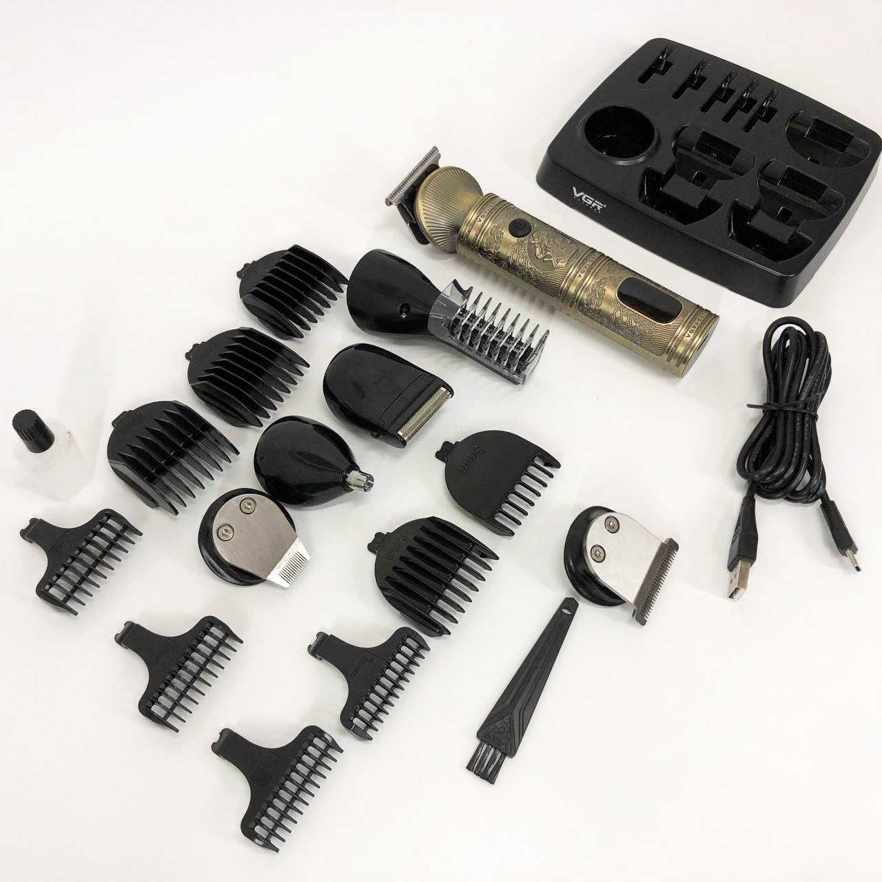 Машинка для стрижки VGR V-106 (6 в 1) — 180 хв роботи, цифровий індикатор — изображение 13