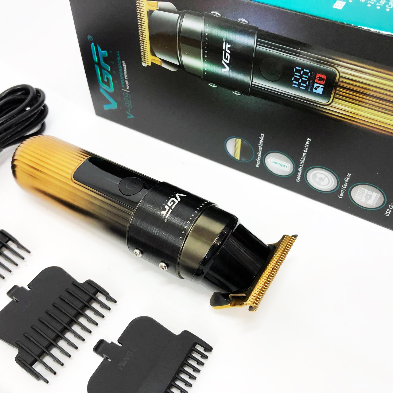 Машинка для стрижки VGR V-929 — акумуляторна, до 200 хв роботи, дисплей — изображение 19