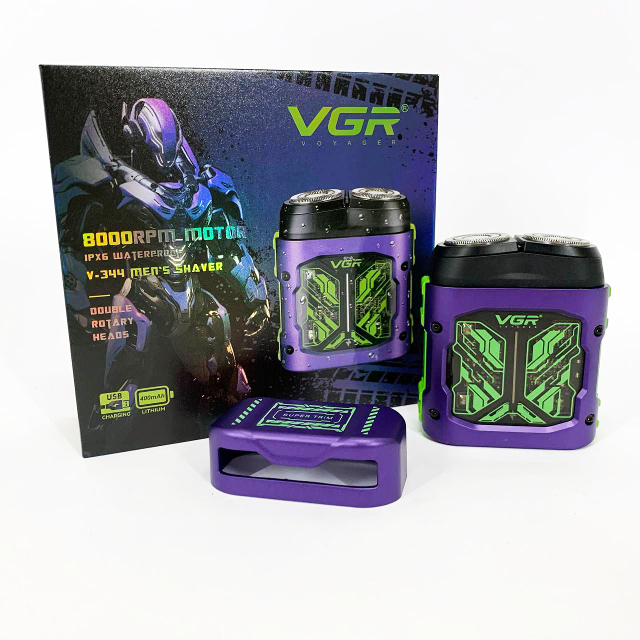 Електробритва VGR V-344. Колір: фіолетовий — изображение 13