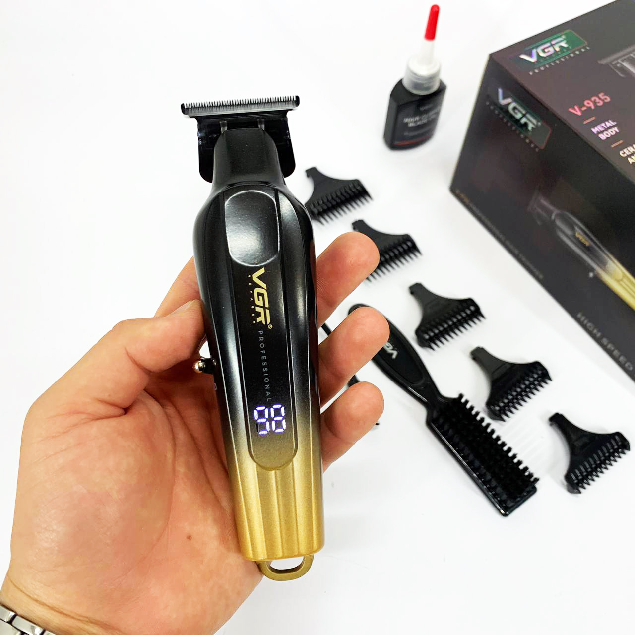 Тример VGR V-935 GOLD — DLC-лезо, 180 хв автономної роботи — изображение 14