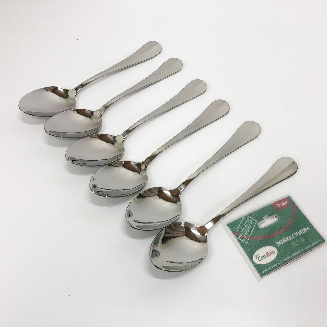 Набір столових ложок Con Brio CB-3209 20.5 см 6 шт — изображение 10