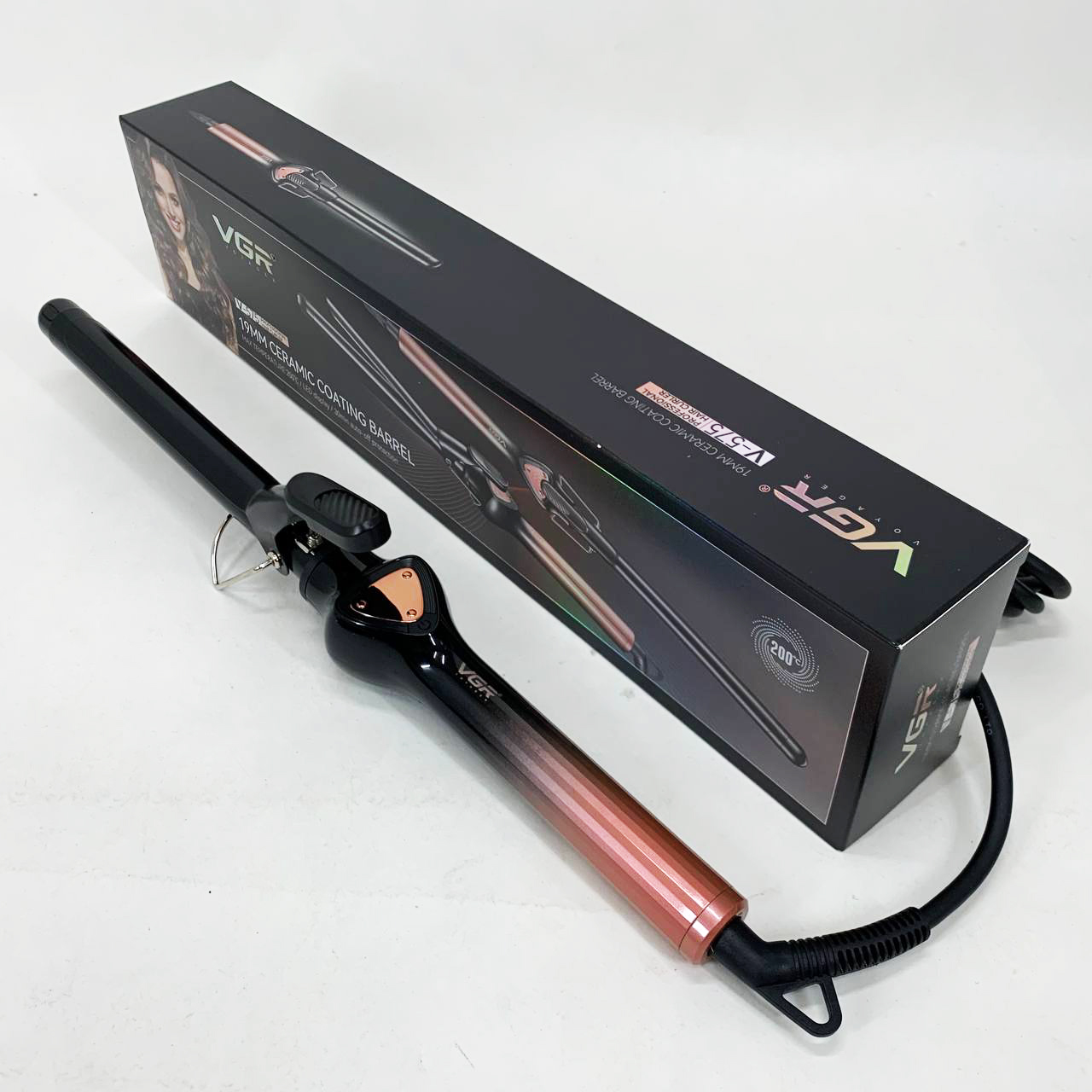 Плойка VGR V-575 ORANGE — керамічна, швидкий нагрів — изображение 3