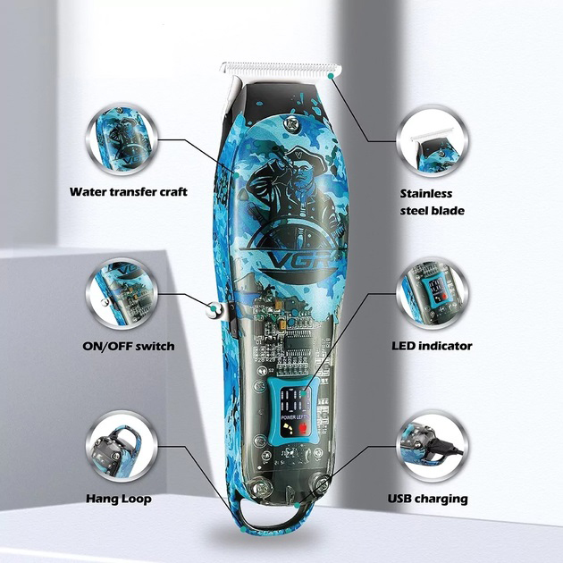 Тример VGR V-923 — акумуляторний, Т-лезо 40 мм, LED-індикатор — изображение 4