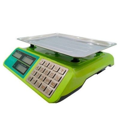 Торгові ваги Rainberg RB-303 — до 55 кг, металева платформа, подвійний дисплей