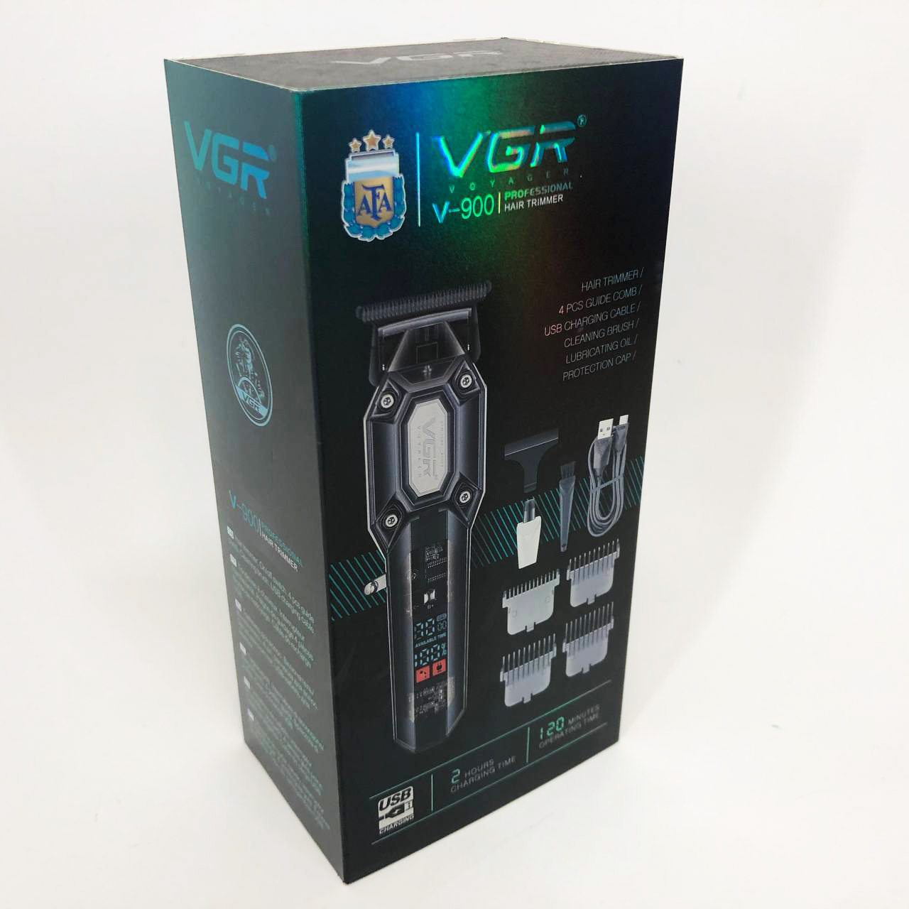 Машинка для стрижки VGR V-900 — бездротова з дисплеєм — изображение 16