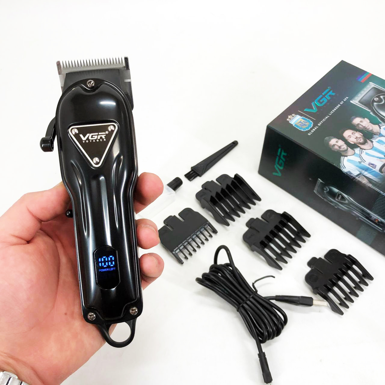 Машинка для стрижки VGR V-051 — до 300 хв роботи, DLC-лезвія, USB-C — изображение 17