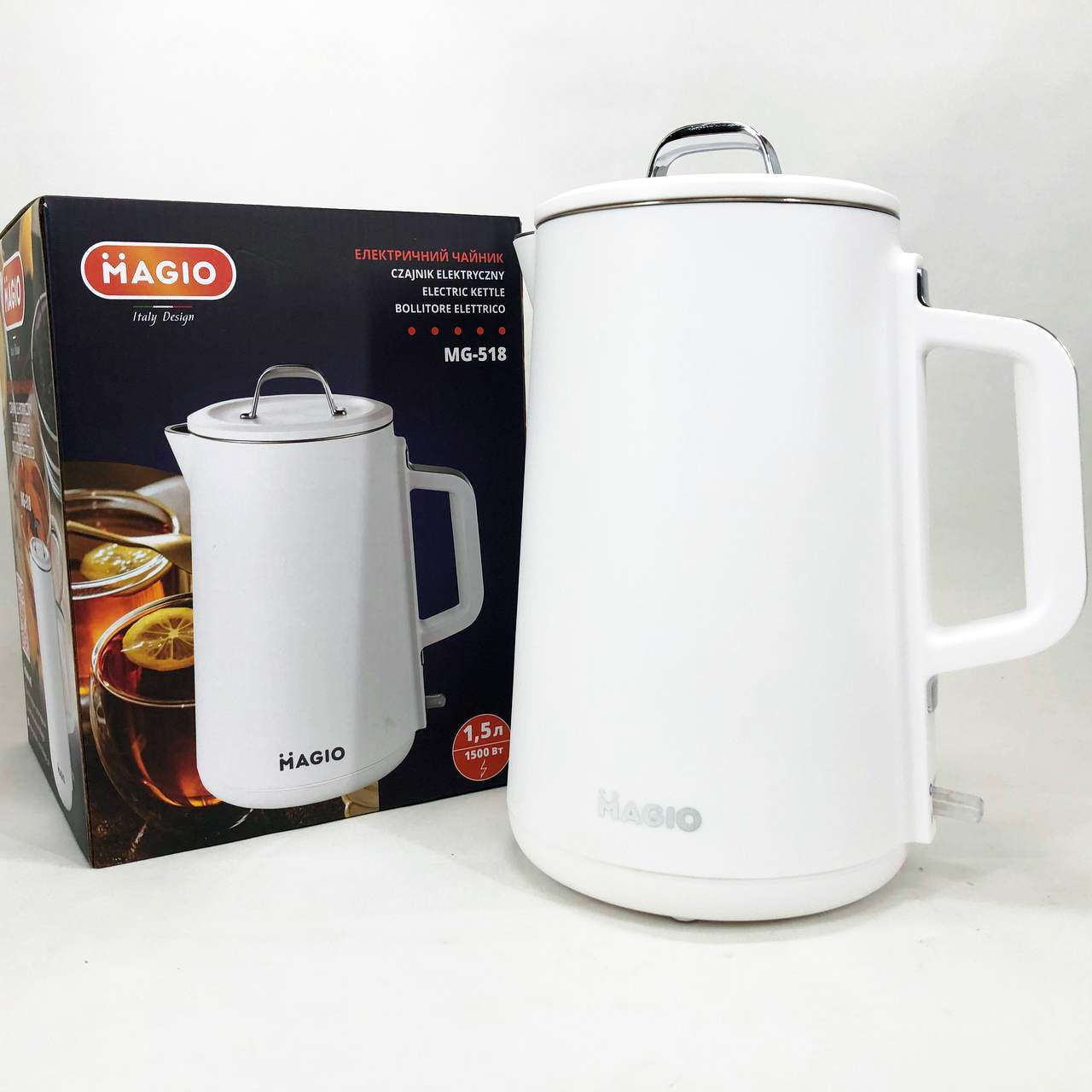 Електрочайник-термос MAGIO MG-518, 1,5 л, 1500Вт — изображение 4