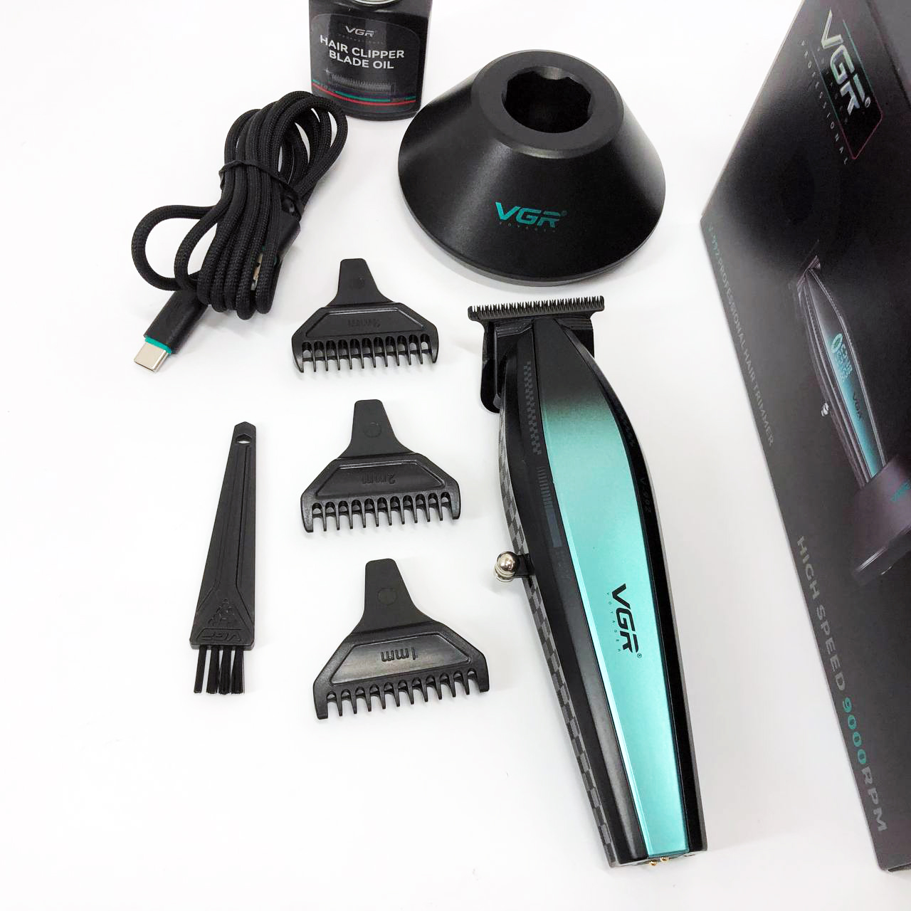 Машинка для стрижки VGR V-992 — 9000 об/хв, до 240 хв роботи — изображение 20