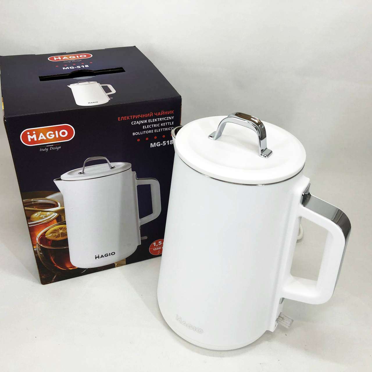 Електрочайник-термос MAGIO MG-518, 1,5 л, 1500Вт — изображение 5