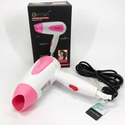 Дорожний фен Gemei GM-1756 1200 Вт — складний, компактний