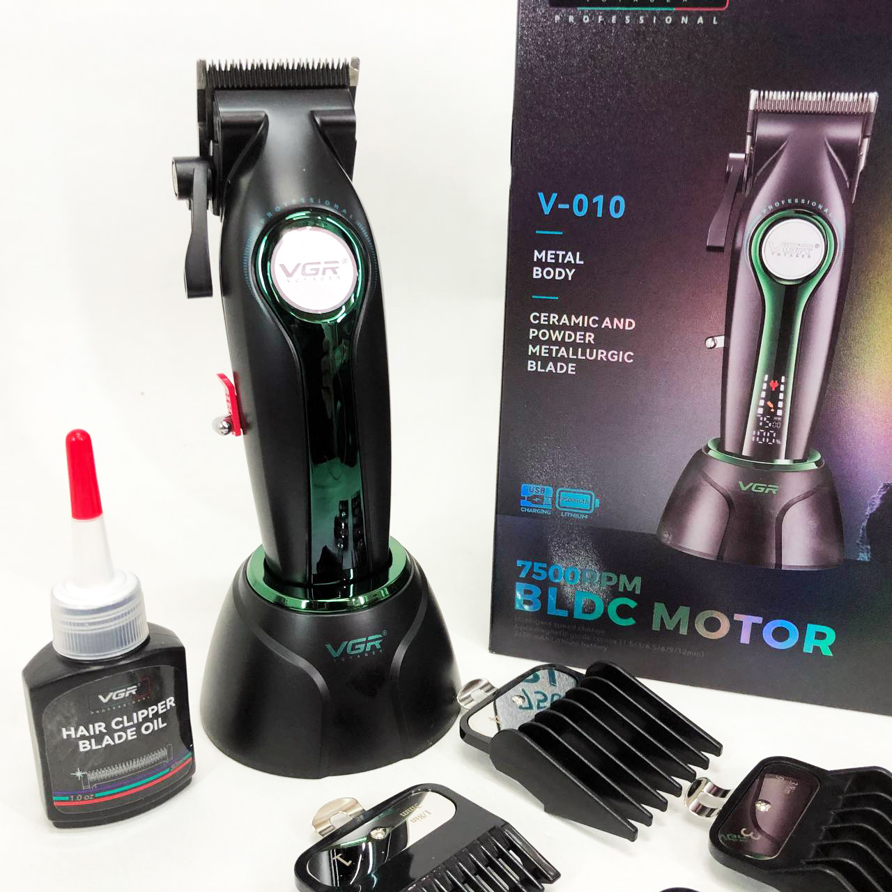 Машинка для стрижки VGR V-010 Professional Metal — до 250 хв автономної роботи — изображение 19