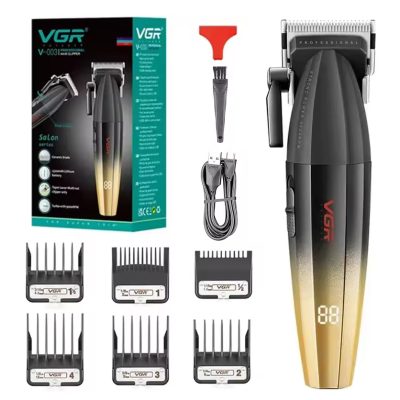 Машинка для стрижки VGR V-003 Professional Turbo — акумуляторна, керамічні леза 46 мм