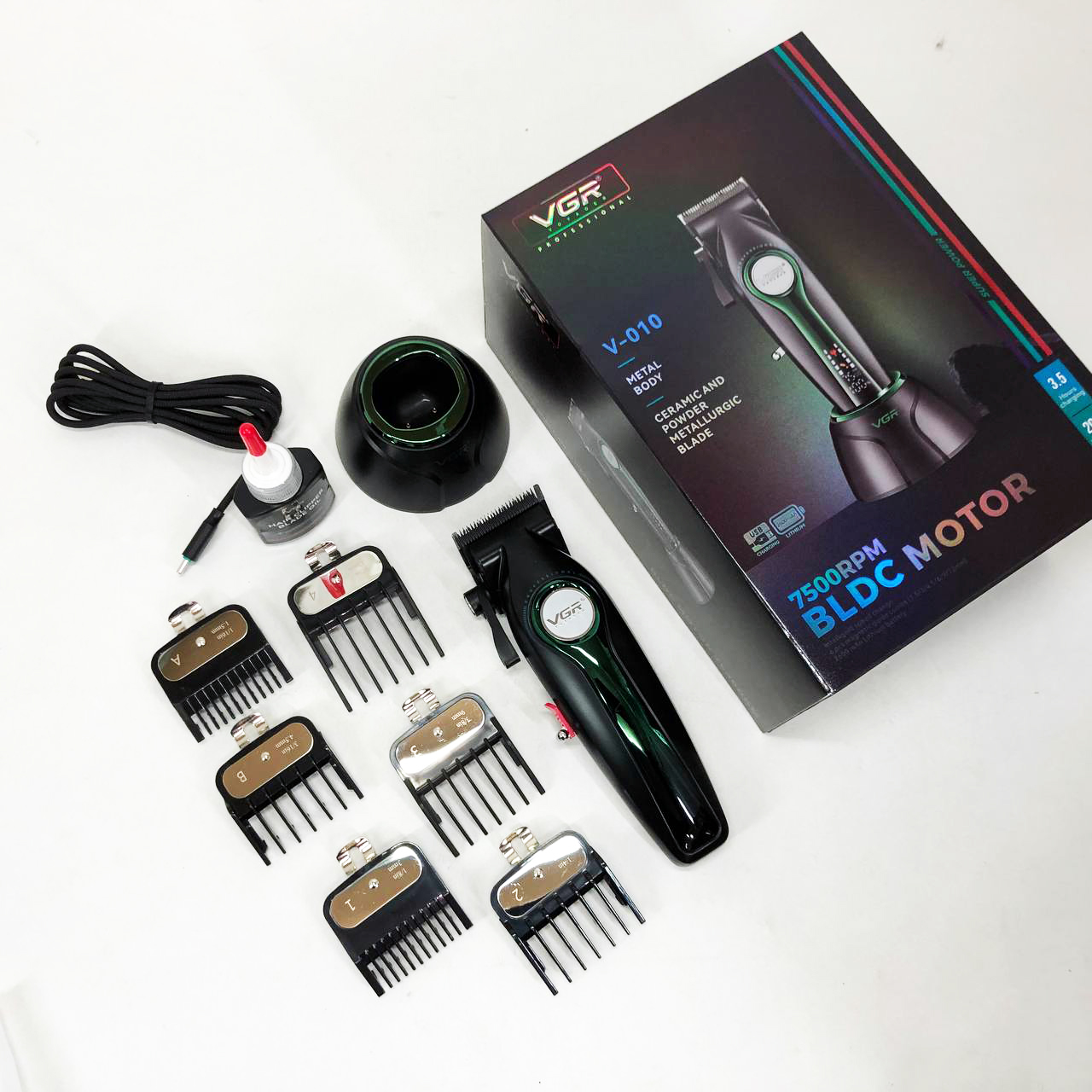 Машинка для стрижки VGR V-010 Professional Metal — до 250 хв автономної роботи — изображение 9