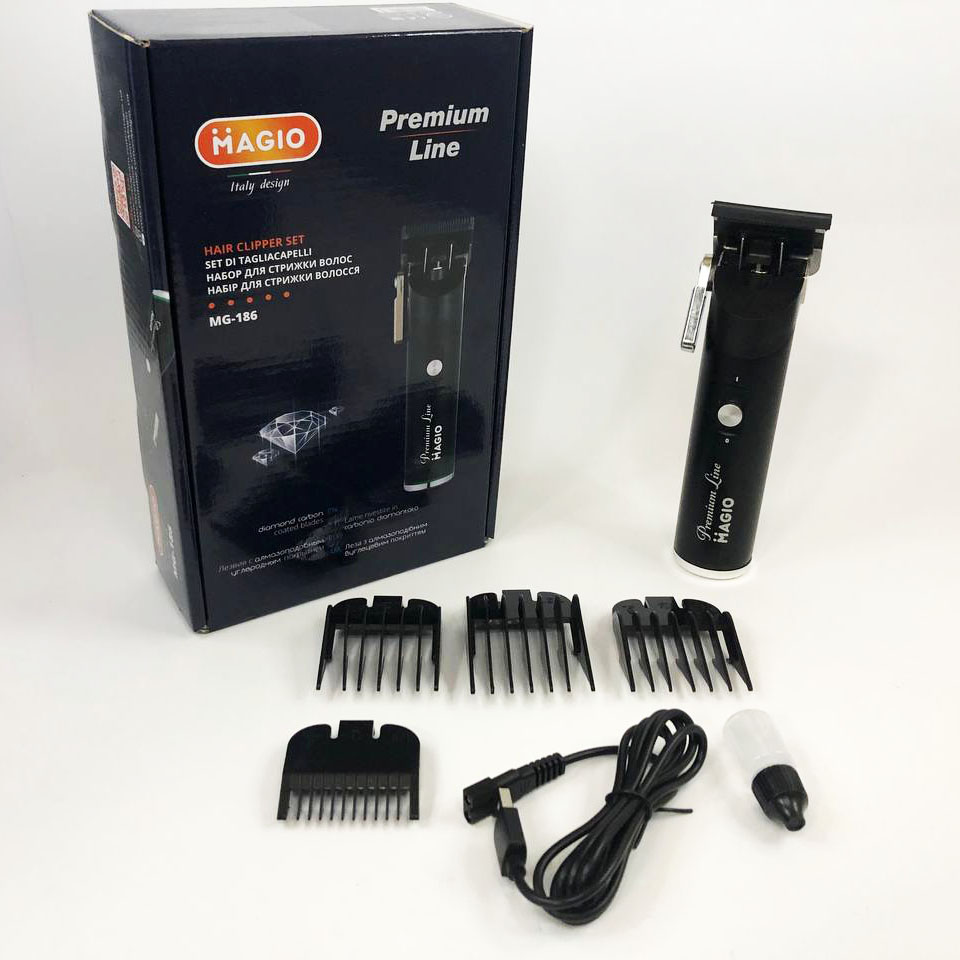 Машинка для стрижки MAGIO MG-186 — алмазоподібне покриття, тихий мотор — изображение 5