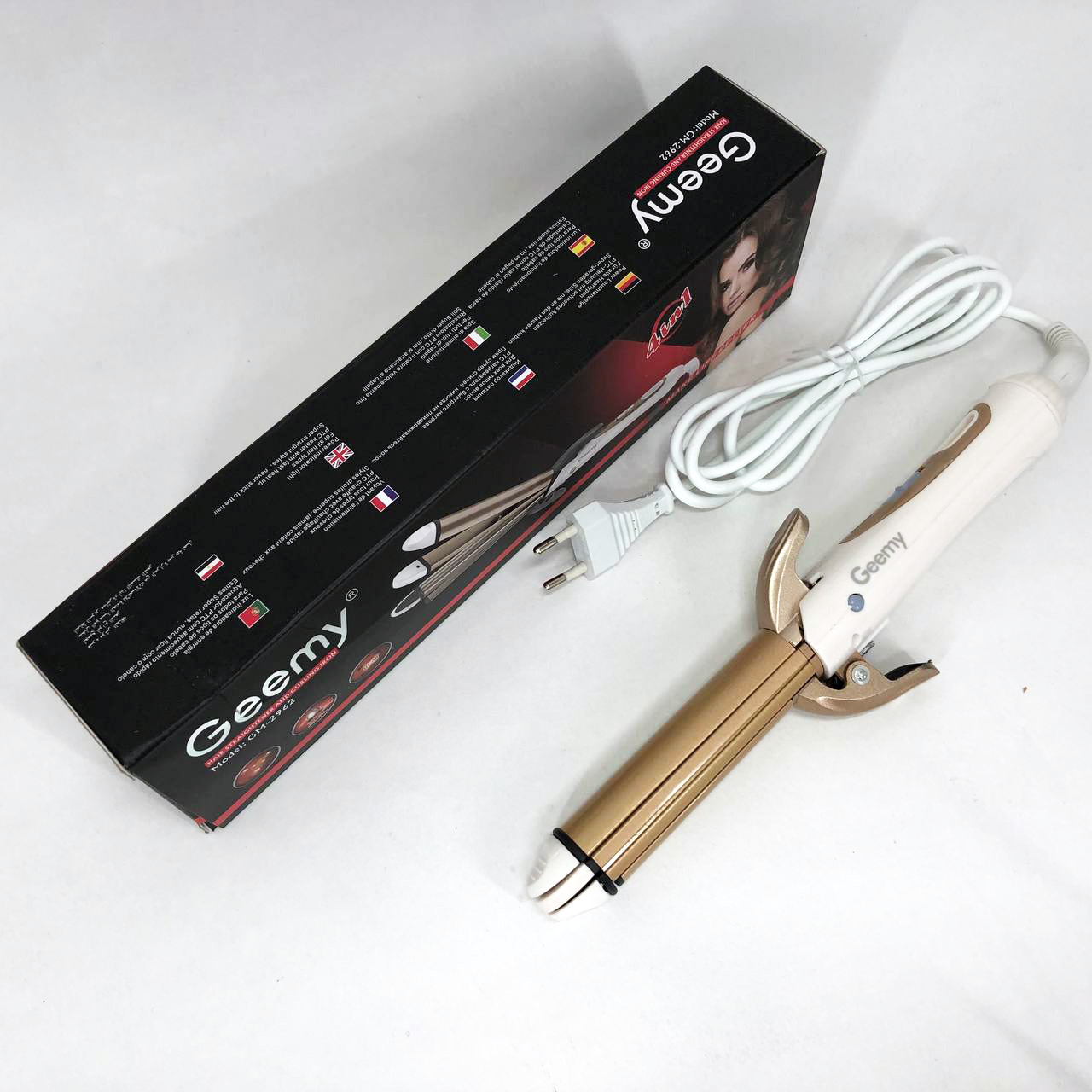 Випрямляч 4в1 GEMEI GM-2962 — плойка/гофре/200°C — изображение 5