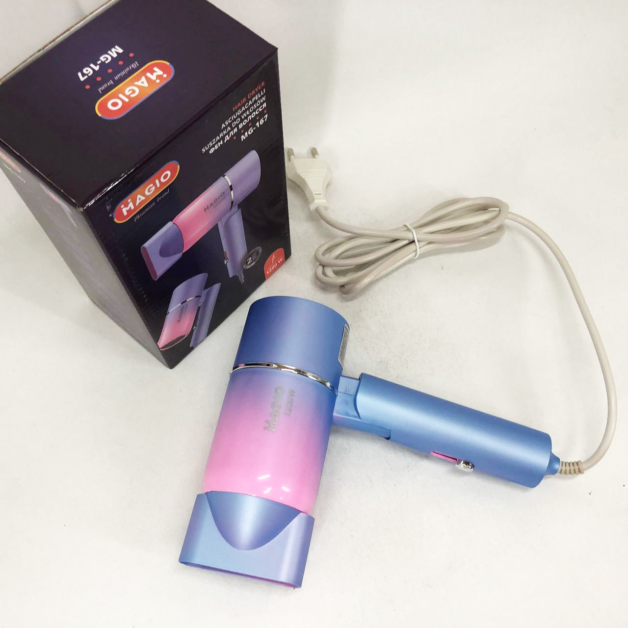 Фен MAGIO MG-167 — компактний складний фен для подорожей — изображение 10