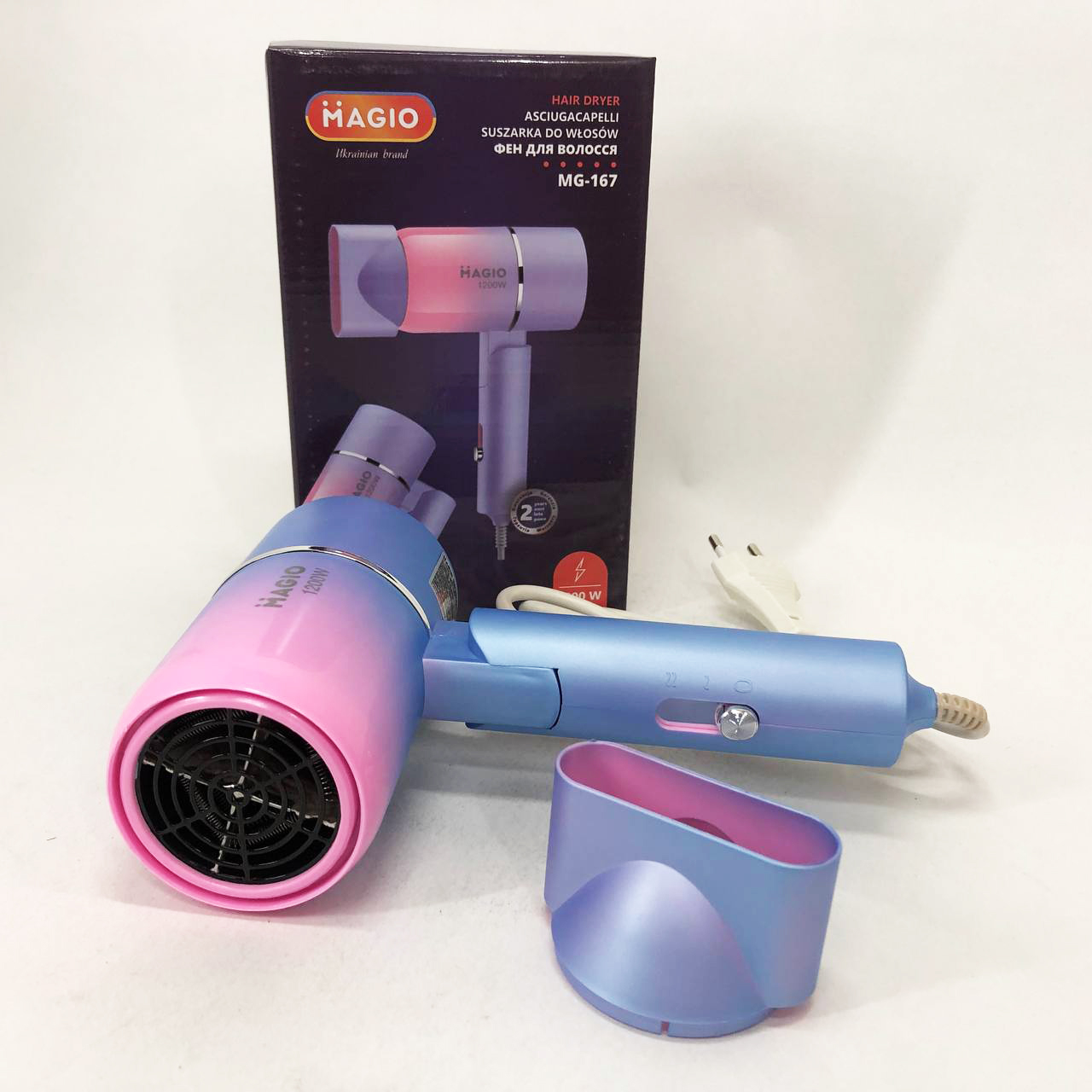 Фен MAGIO MG-167 — компактний складний фен для подорожей — изображение 7