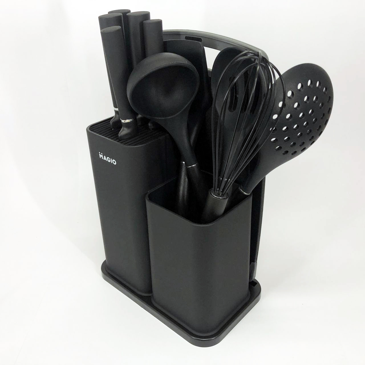 Набір силіконових кухонних речей Magio MG-1097B набір ножів лопаток 12 предметів — изображение 7