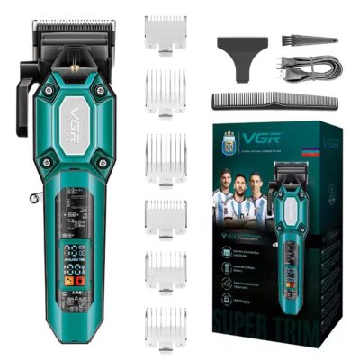 Акумуляторна машинка для стрижки VGR V-600 — DLC-лезо, до 200 хв роботи