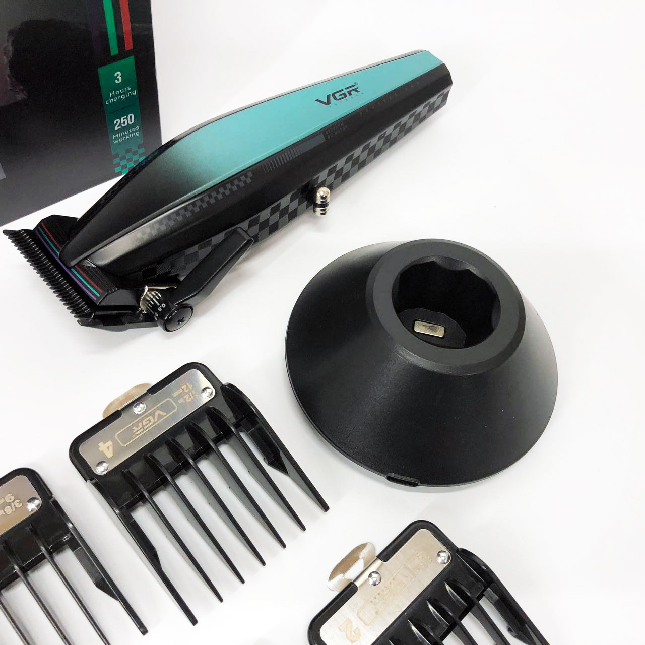 Машинка для стрижки VGR V-270 — до 250 хв автономії, DLC-лезвія — изображение 8