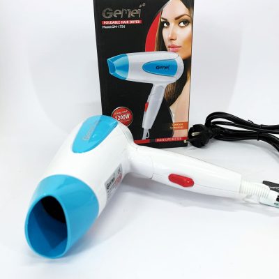 Дорожний фен Gemei GM-1756 — складний, 1200 Вт